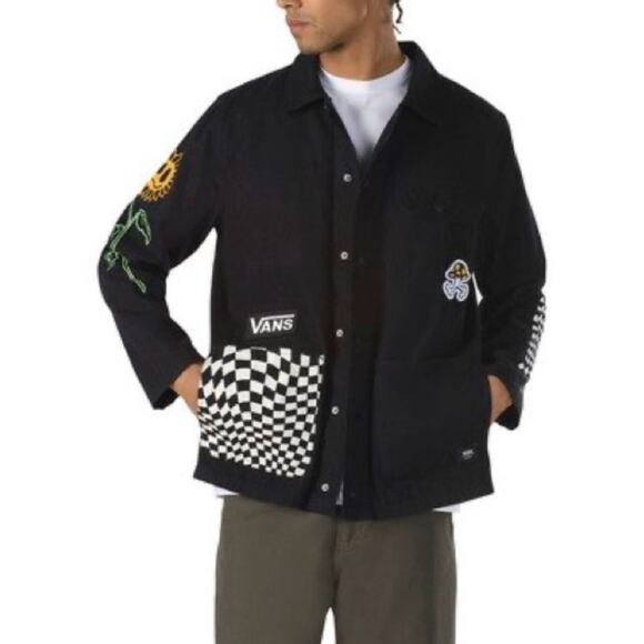 Vans Micro Dazed Drill Chore Coat BlackJacket Tyson Peterson Logo Unisex S